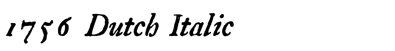 1756 Dutch Italic
